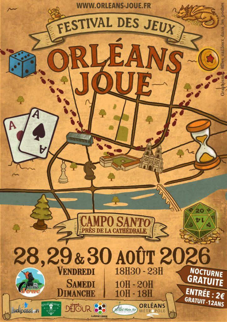 ORLEANS JOUE 2026 feat. ARCALUDIA 1 Affiche OJ 2026